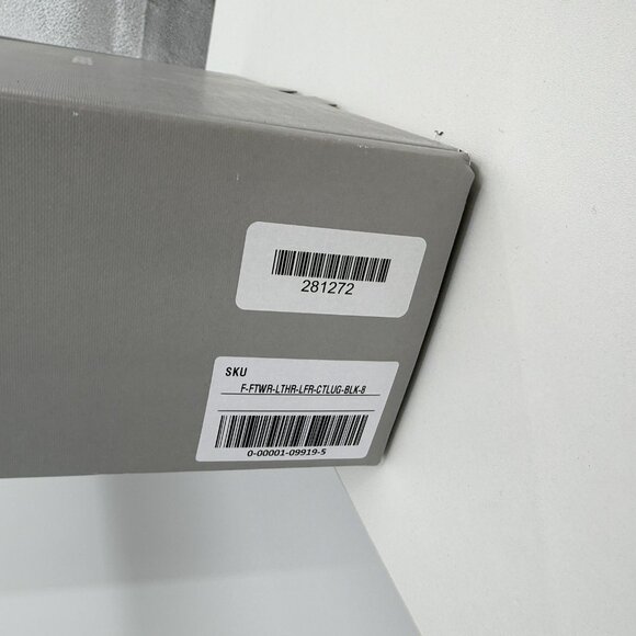 Everlane The Lug Loafer in Black Leather size 8 Women's Chunky Heel - Picture 8 of 8